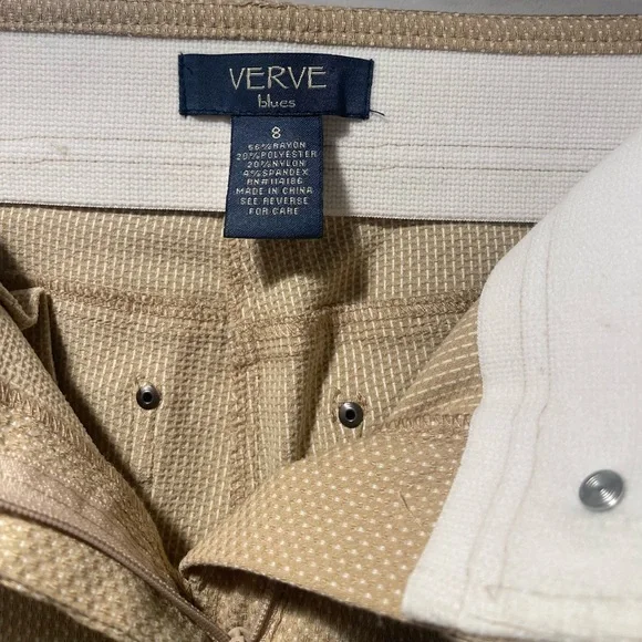 Verve Blues Comfort Waist Crop pants Size 8 - Picture 8 of 8